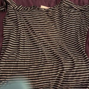 Striped Black and White Women's Top